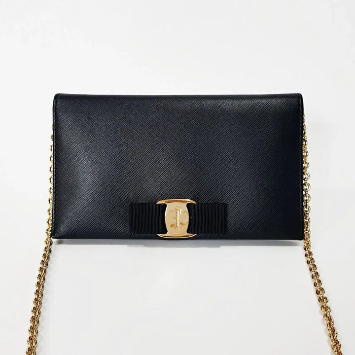 [BUNJANG] Ferragamo Ginny Chain Wallet Crossbody Bag / 정품)페라가모 지니 체인 지갑 크로스백