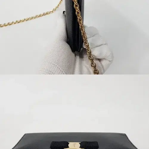 [BUNJANG] Ferragamo Ginny Chain Wallet Crossbody Bag / 정품)페라가모 지니 체인 지갑 크로스백