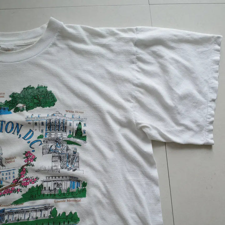 [SOLD OUT] 90s 빈티지 수소봉제 워싱턴 D.C. 티셔츠 MADE IN USA