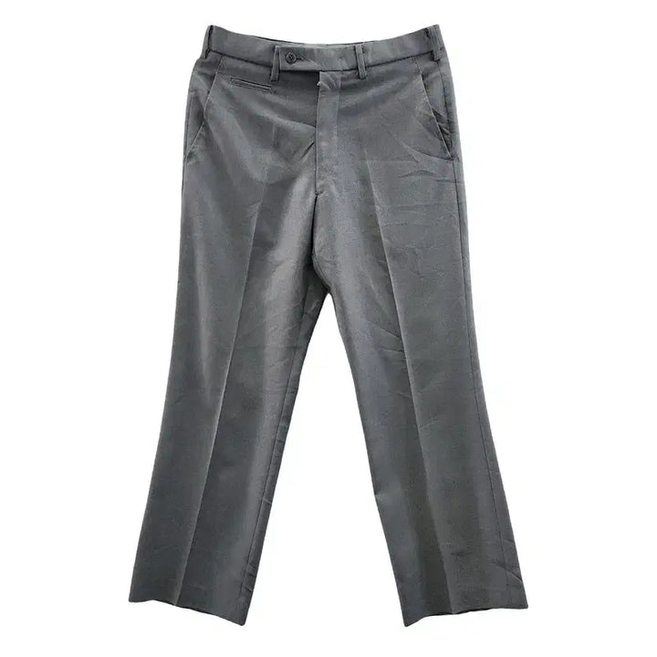 [BUNJANG] Vintage Minimalist Gray Slacks Pants / 빈티지 미니멀 긱시크 그레이 슬랙스팬츠