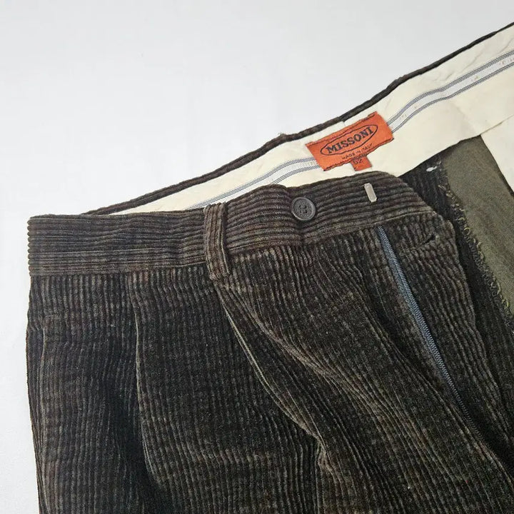 [BUNJANG] MISSONI Corduroy Slacks Pants / MISSONI 미쏘니 코듀로이 팬츠 슬랙스 바지 52