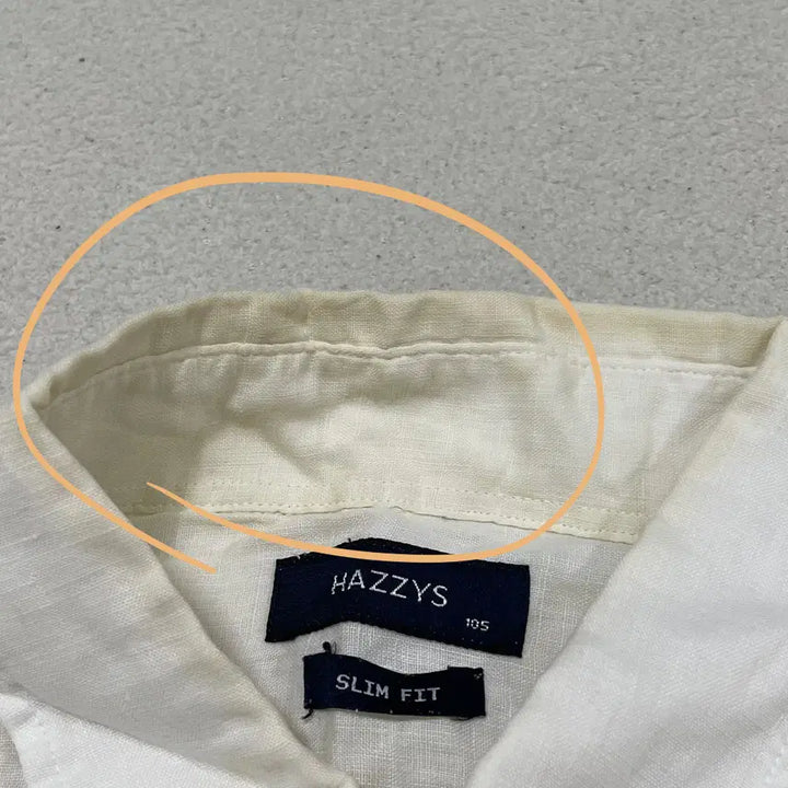 [BUNJANG] Hazzys Slim Fit Linen Long Sleeve Shirt / XL 헤지스 슬림핏 여름 린넨 긴팔 셔츠 0417-2