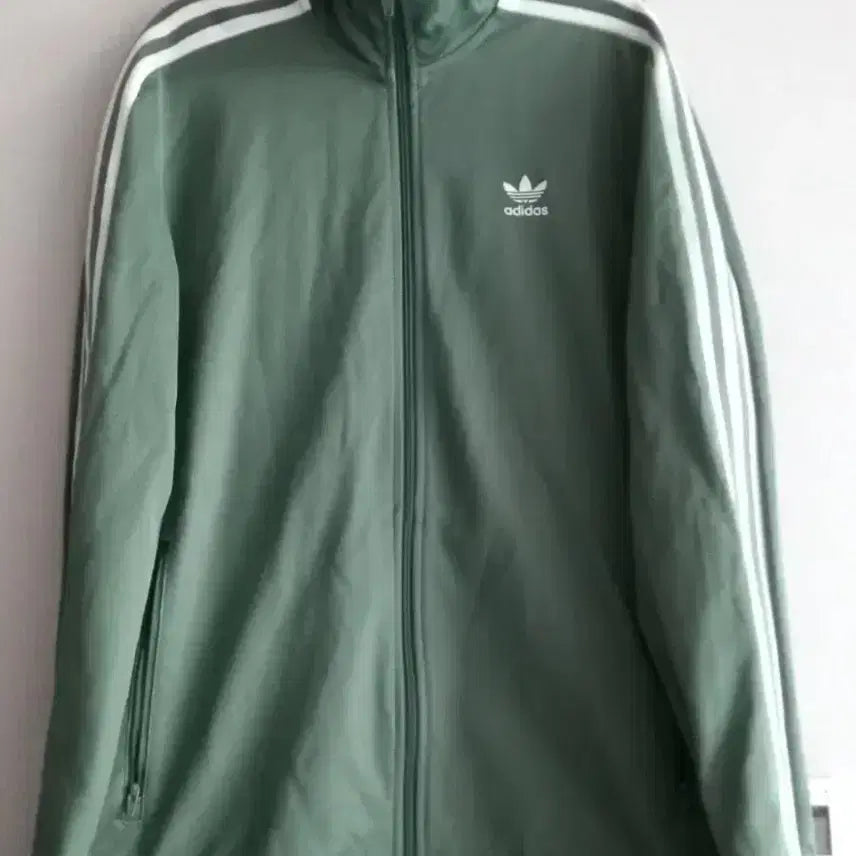 [BUNJANG] Adidas Beckenbauer Khaki Track Top Jersey / 아디다스 베켄바우어 카키 트랙탑 저지 져지집업 95/M