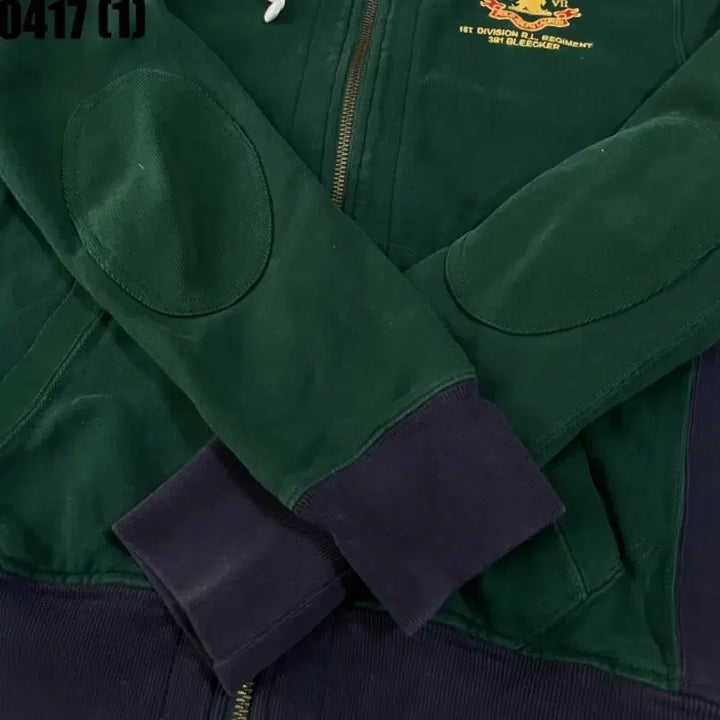 [BUNJANG] Polo Ralph Lauren Two-Tone Hooded Zip-up Jacket / 폴로 랄프로렌 후드집업 그린 네이비 M