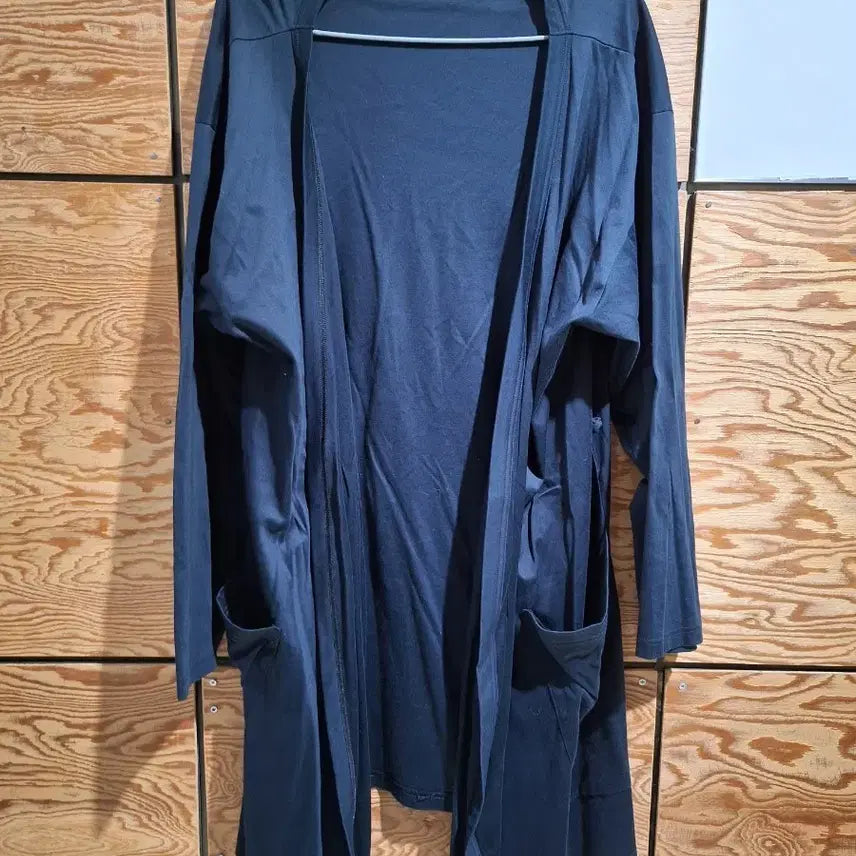 [BUNJANG] The White Shop Black Long Cardigan / 화이더아커만 블랙 롱 가디건