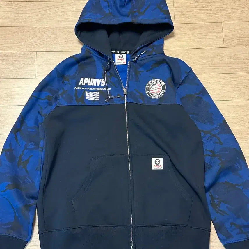 [BUNJANG] Aape Hooded Zip-up Jacket (L) / Aape 에이프 후드 집업 L