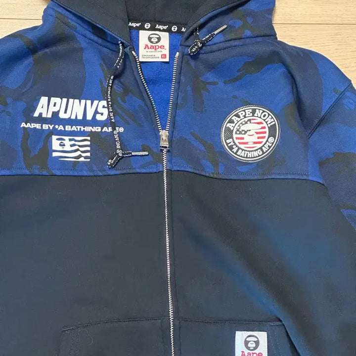 [BUNJANG] Aape Hooded Zip-up Jacket (L) / Aape 에이프 후드 집업 L
