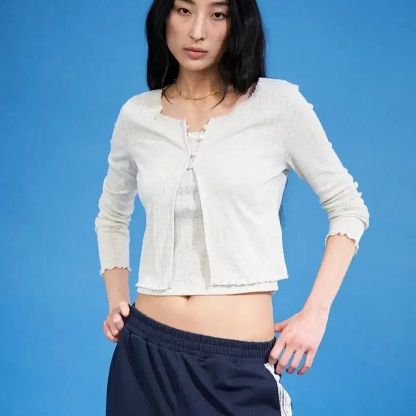 [BUNJANG] 8 Seconds 3-Piece Cardigan Tank Top Skirt Set / 에잇세컨즈 쓰리피스 가디건 나시 스커트 s