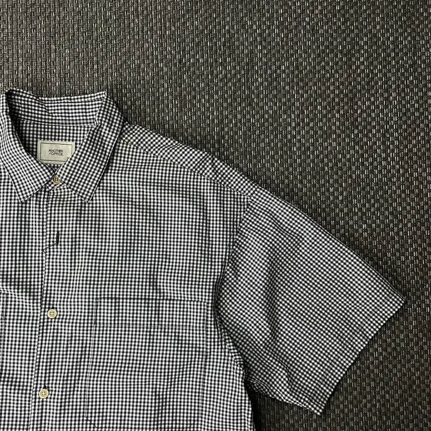 [SOLD OUT] 어나더오피스 깅엄 체크 반팔셔츠 M