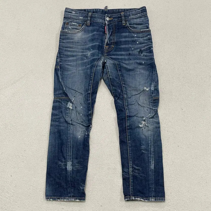 [BUNJANG] Dsquared2 Washed Tight Biker Jeans / 42 디스퀘어드2 워싱 타이트 바이커 청바지 0417-1