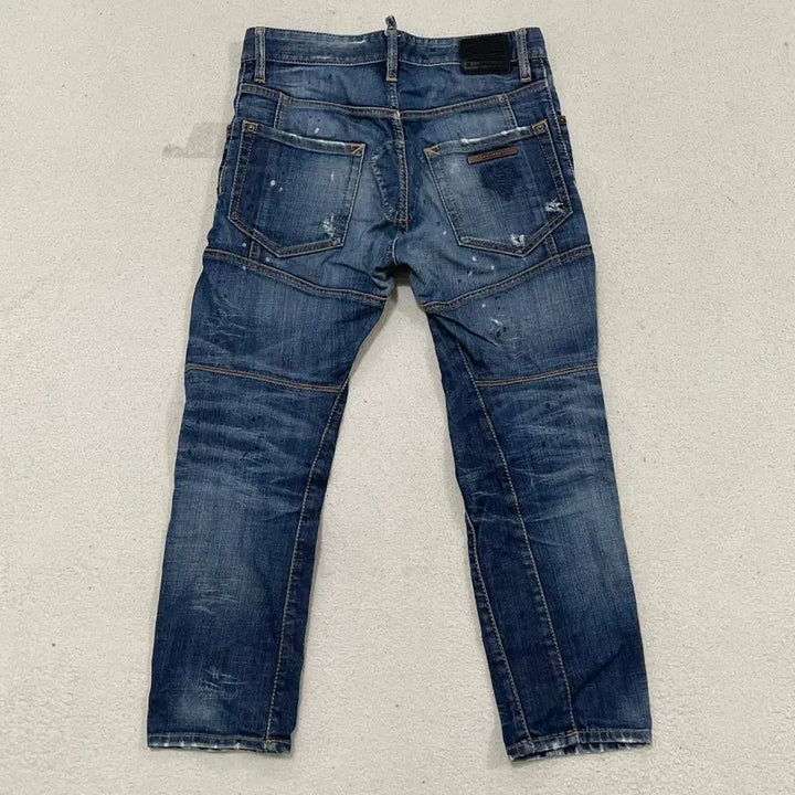 [BUNJANG] Dsquared2 Washed Tight Biker Jeans / 42 디스퀘어드2 워싱 타이트 바이커 청바지 0417-1