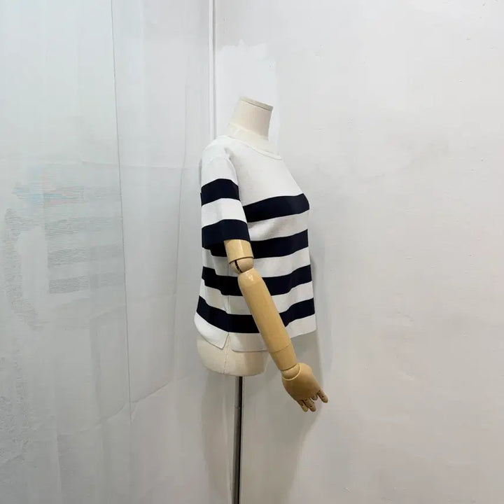 [BUNJANG] Striped Summer Knit Top / 줄무늬 스트라이프 반팔니트 여름니트 썸머니트 3400