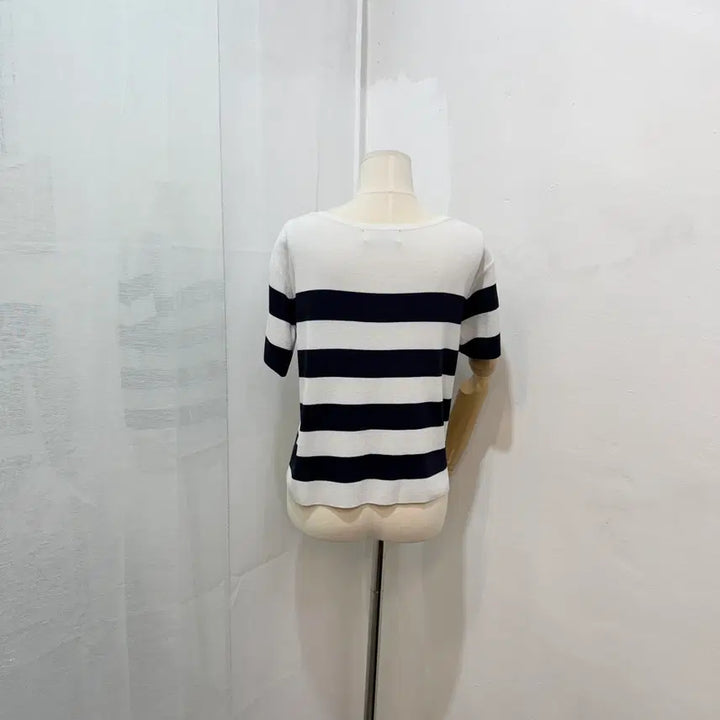 [BUNJANG] Striped Summer Knit Top / 줄무늬 스트라이프 반팔니트 여름니트 썸머니트 3400