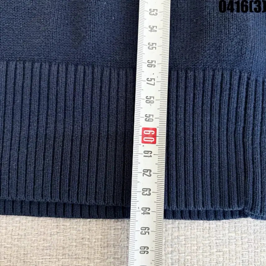 [SOLD OUT] M 타미힐피거 네이비 하프넥 니트 0416(3)