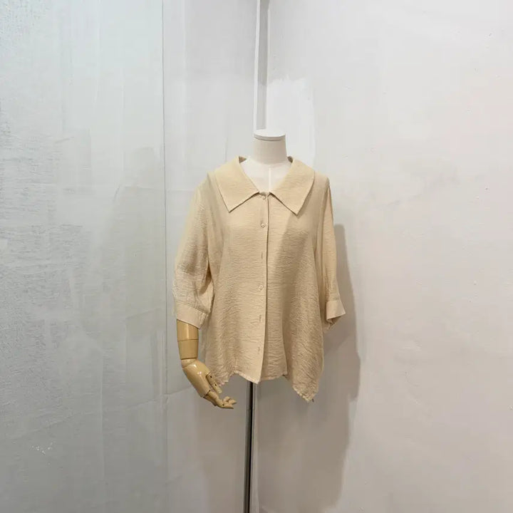 [BUNJANG] From Beginning Big Collar Blouse / 프롬비기닝 빅카라 블라우스 셔츠 3407