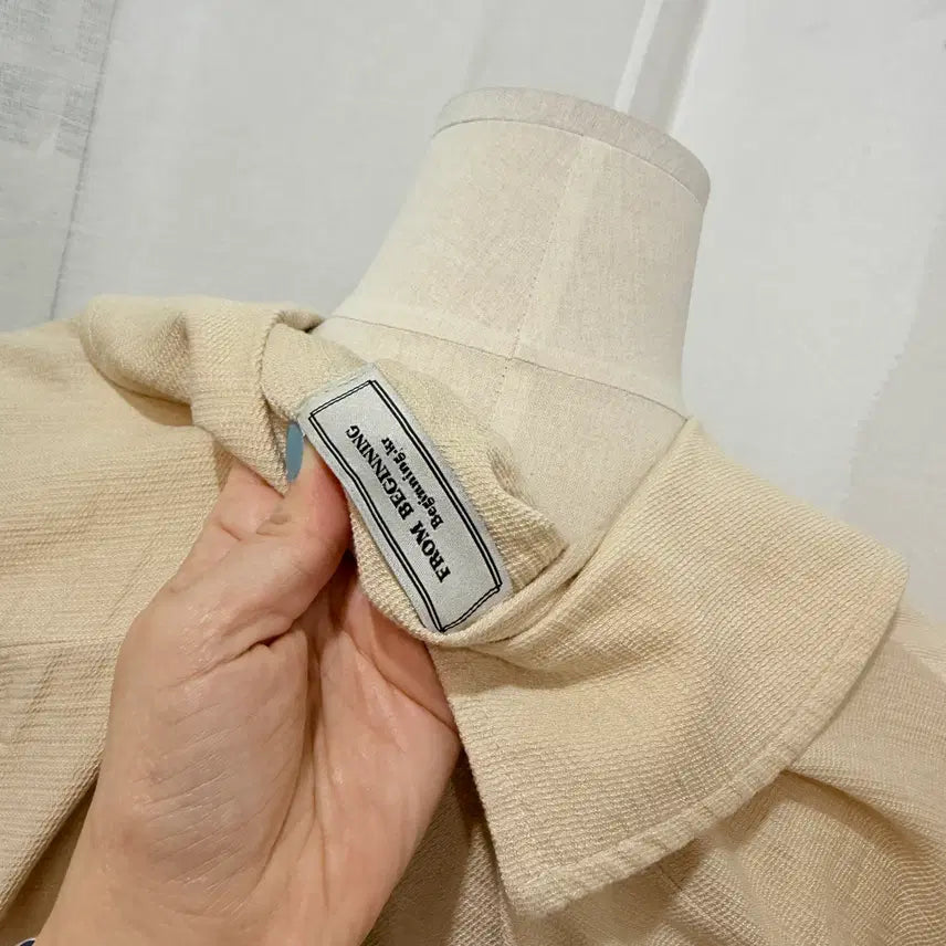 [BUNJANG] From Beginning Big Collar Blouse / 프롬비기닝 빅카라 블라우스 셔츠 3407
