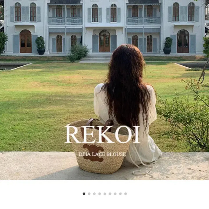 [SOLD OUT] 리코이 rekoi deia 레이스 블라우스 블랙 새상품