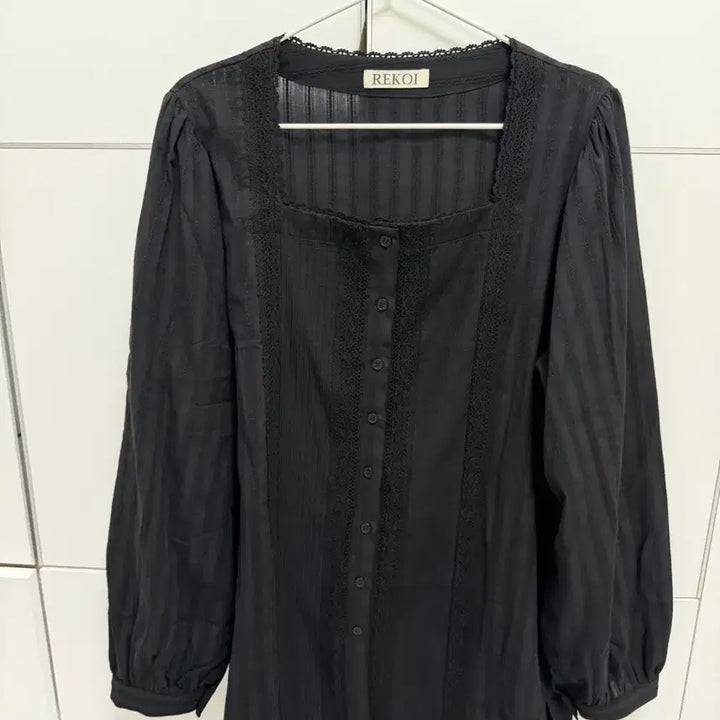 [SOLD OUT] 리코이 rekoi deia 레이스 블라우스 블랙 새상품