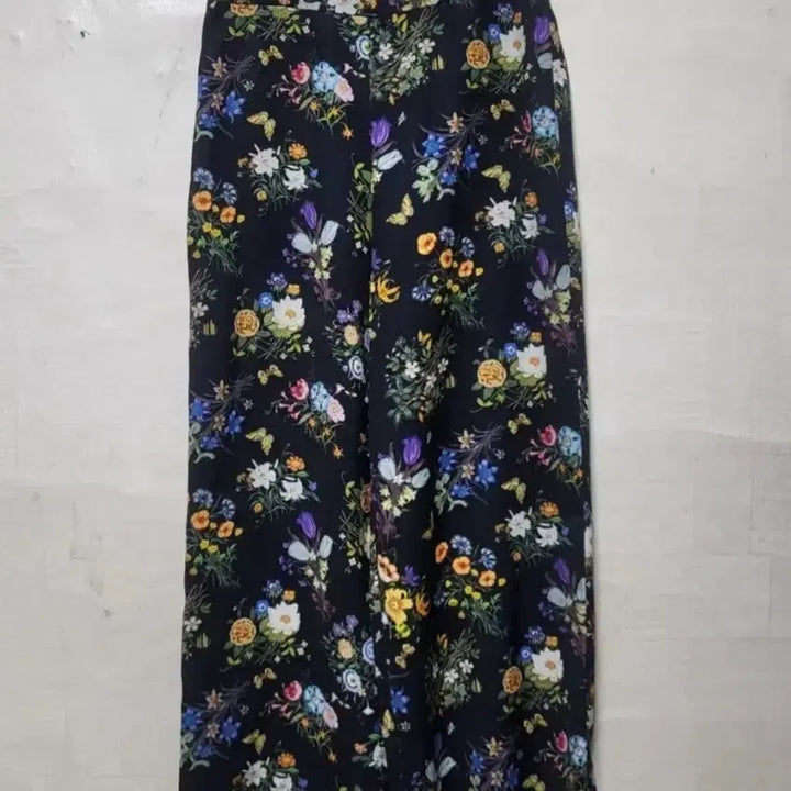 [BUNJANG] Joinus Floral Pattern Wide Pants / 조이너스 플라워패턴 와이드팬츠 70사이즈