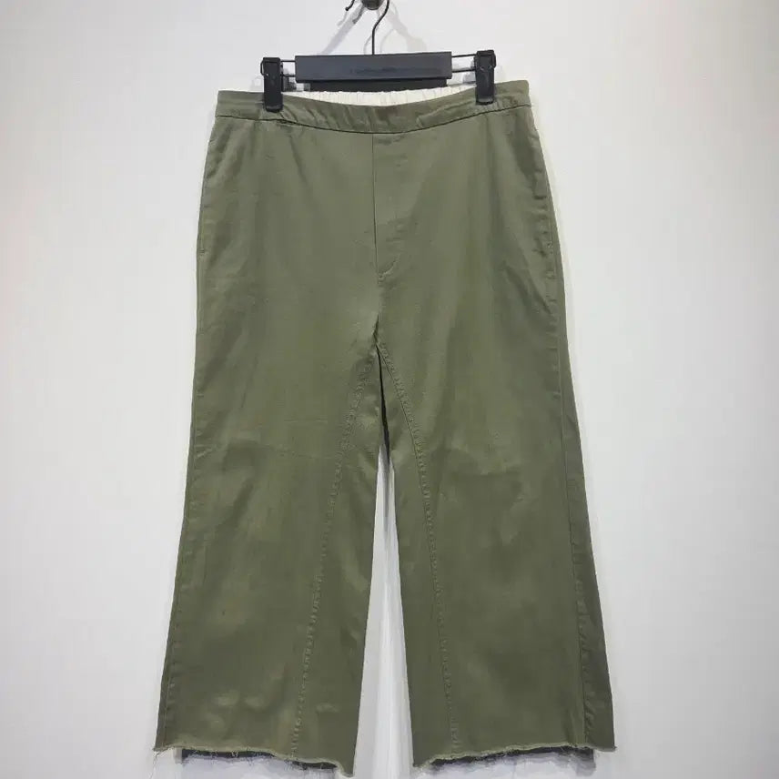 [BUNJANG] SIBEL SARAL Olive Wide Banding Pants / SIBEL SARAL 사이벨사랄 올리브 와이드 밴딩 팬츠