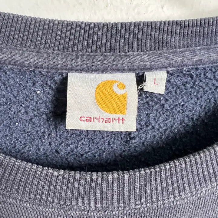[BUNJANG] Carhartt Black Crop Sweatshirt L / Carhartt 칼하트 블랙 크롭 맨투맨 L