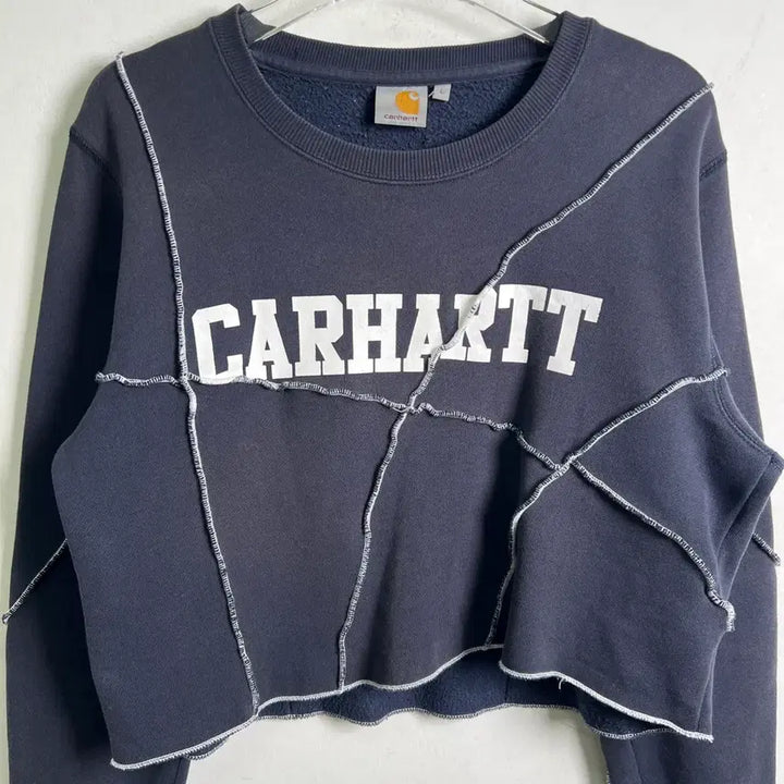 [BUNJANG] Carhartt Black Crop Sweatshirt L / Carhartt 칼하트 블랙 크롭 맨투맨 L