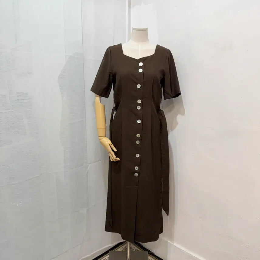 [BUNJANG] Nain Button Long Dress / (S)나인 nain 버튼롱원피스 롱드레스 3417
