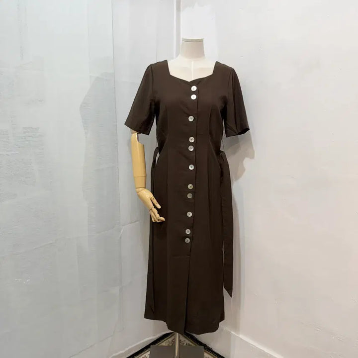 [BUNJANG] Nain Button Long Dress / (S)나인 nain 버튼롱원피스 롱드레스 3417