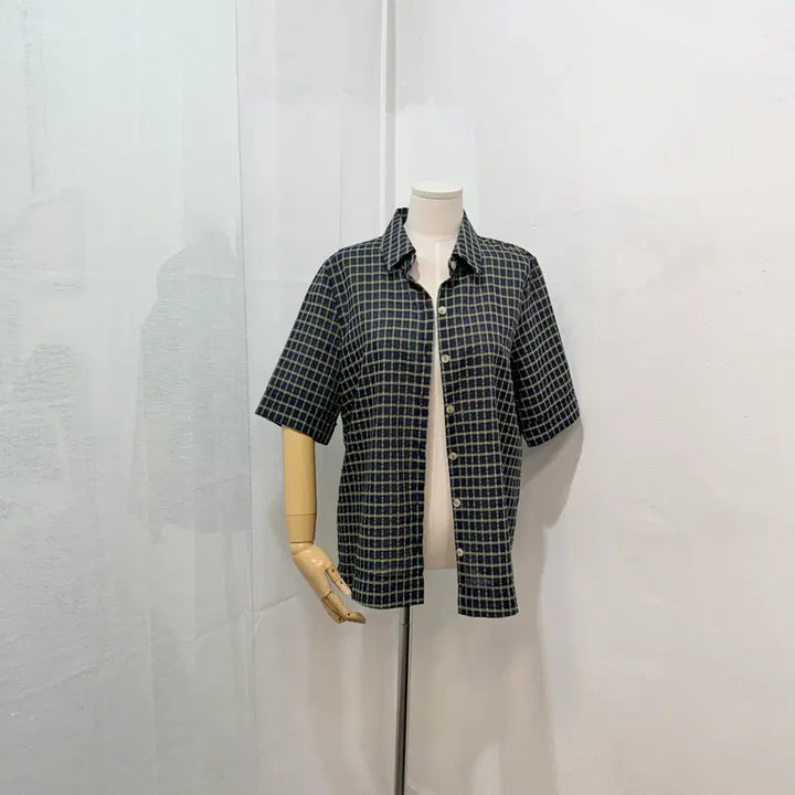 [BUNJANG] Unbranded Checkered Short Sleeve Shirt / 시원한 체크반팔셔츠 체크남방 반팔남방 3442