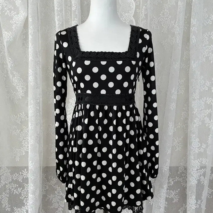 [BUNJANG] Cecil McBee Hime-Gyaru Dot Mini Dress / S) 세실맥비 Cecil McBee 히메갸루 도트 미니 원피스