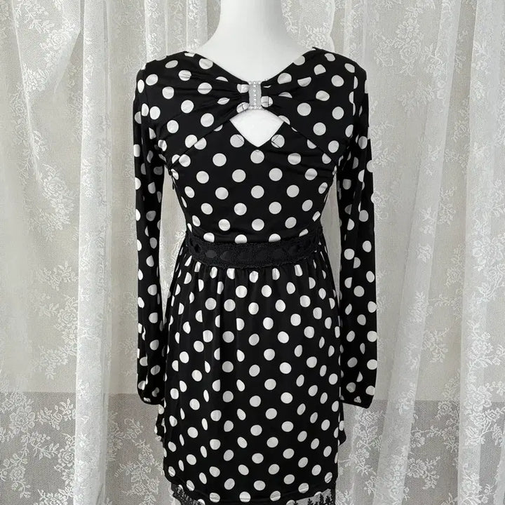 [BUNJANG] Cecil McBee Hime-Gyaru Dot Mini Dress / S) 세실맥비 Cecil McBee 히메갸루 도트 미니 원피스