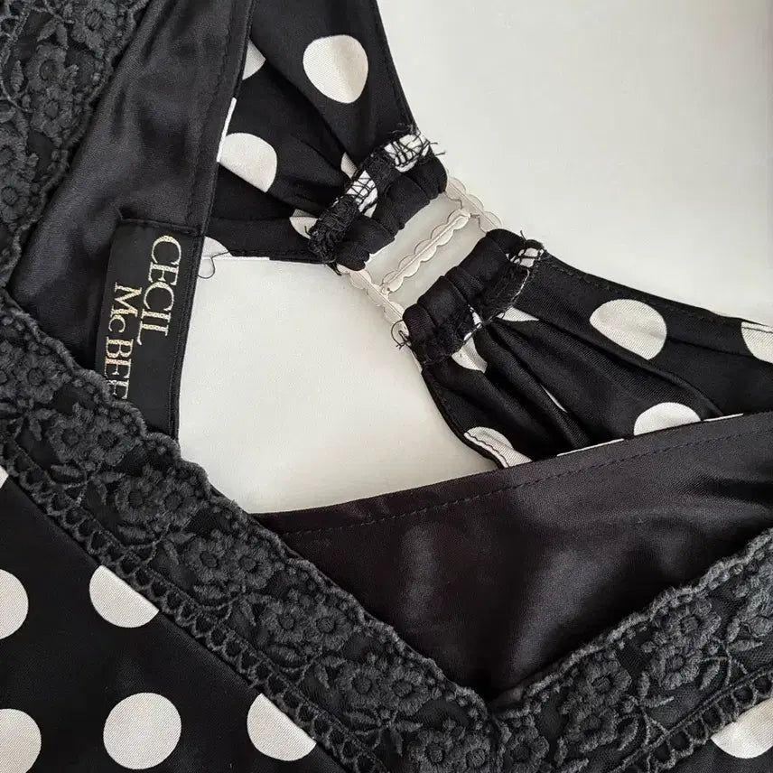 [BUNJANG] Cecil McBee Hime-Gyaru Dot Mini Dress / S) 세실맥비 Cecil McBee 히메갸루 도트 미니 원피스