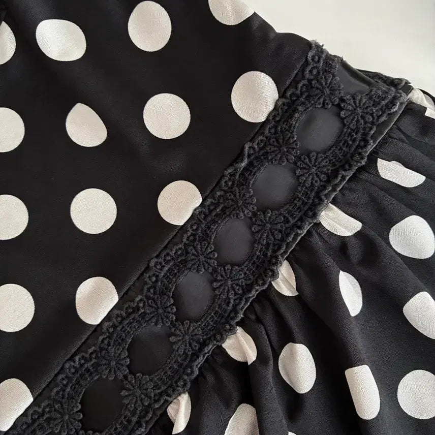 [BUNJANG] Cecil McBee Hime-Gyaru Dot Mini Dress / S) 세실맥비 Cecil McBee 히메갸루 도트 미니 원피스