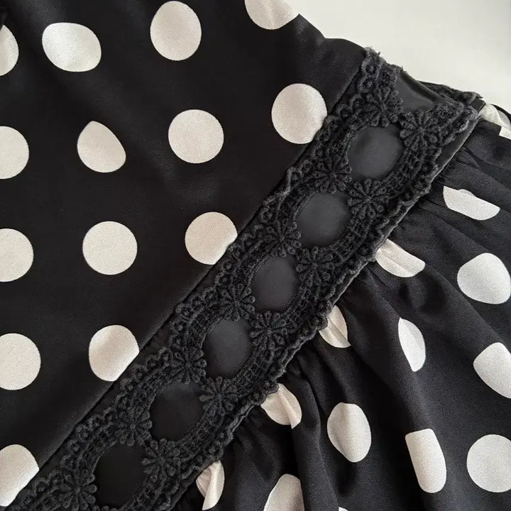 [BUNJANG] Cecil McBee Hime-Gyaru Dot Mini Dress / S) 세실맥비 Cecil McBee 히메갸루 도트 미니 원피스