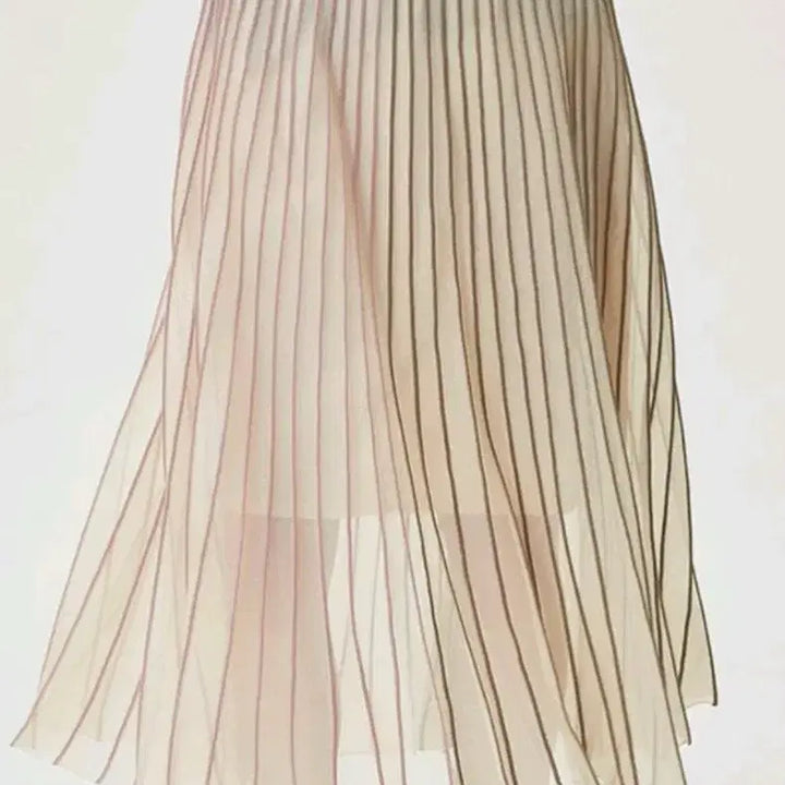 [BUNJANG] SYSTEM Glitter Pleated Knit Skirt / 시스템(SYSTEM) 글리터 플리츠 니트 스커트