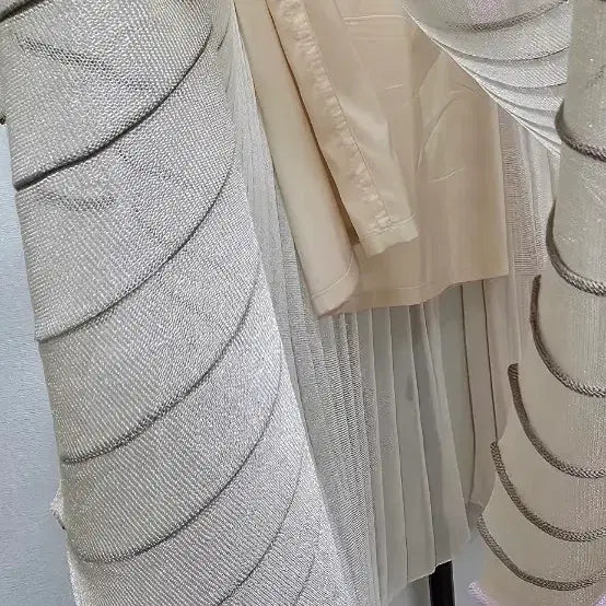 [BUNJANG] SYSTEM Glitter Pleated Knit Skirt / 시스템(SYSTEM) 글리터 플리츠 니트 스커트