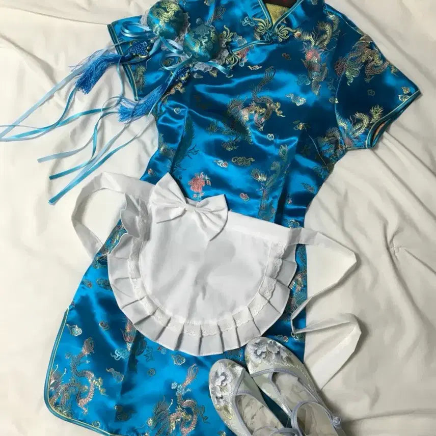 [BUNJANG] Chun-Li Cheongsam Full Set Rental / 졸사 치파오 풀세트 대여/착샷o보증금x) 졸업사진 컨셉사진 춘리