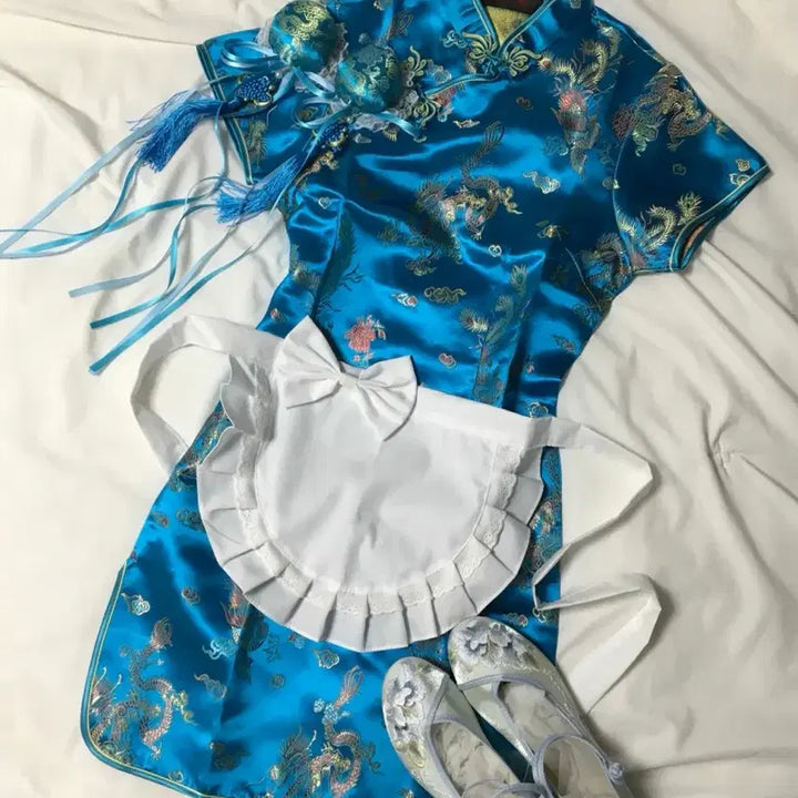 [BUNJANG] Chun-Li Cheongsam Full Set Rental / 졸사 치파오 풀세트 대여/착샷o보증금x) 졸업사진 컨셉사진 춘리