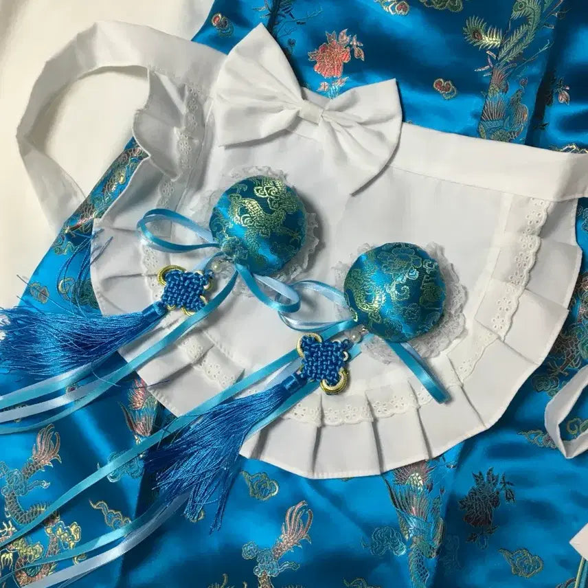 [BUNJANG] Chun-Li Cheongsam Full Set Rental / 졸사 치파오 풀세트 대여/착샷o보증금x) 졸업사진 컨셉사진 춘리