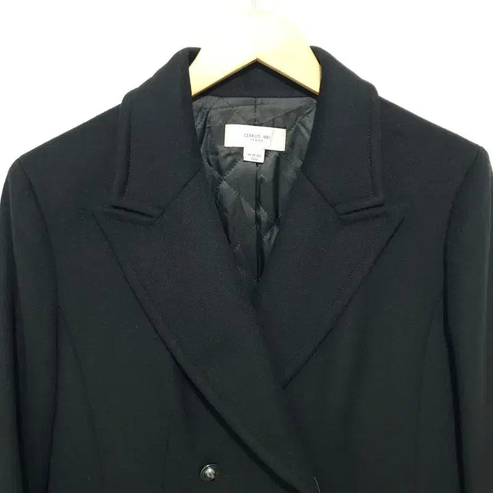 [BUNJANG] Cerruti 1881 Wool Silk Blend Double Coat / 세루티1881 울 실크 블렌드 더블 코트 77_W0598