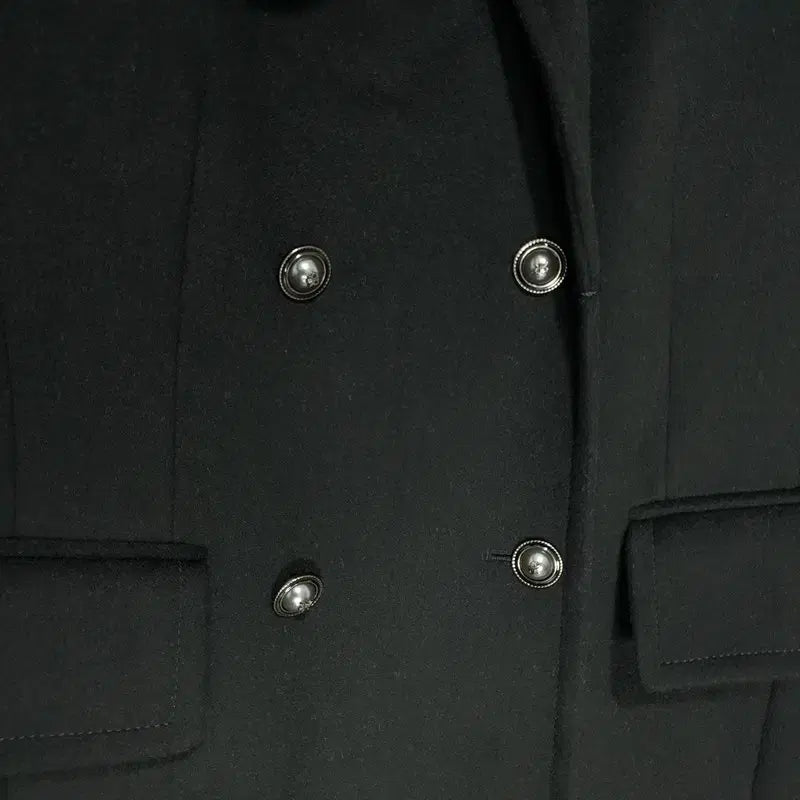 [BUNJANG] Cerruti 1881 Wool Silk Blend Double Coat / 세루티1881 울 실크 블렌드 더블 코트 77_W0598