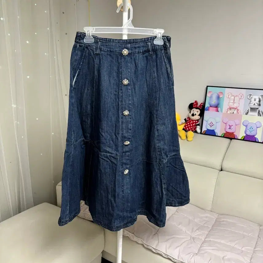 [BUNJANG] Anna Sui Denim Long Skirt / [27~28]안나수이 롱치마