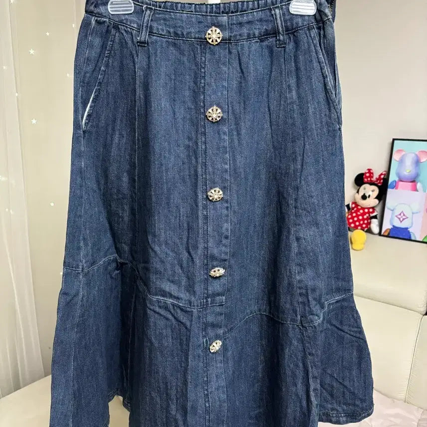 [BUNJANG] Anna Sui Denim Long Skirt / [27~28]안나수이 롱치마