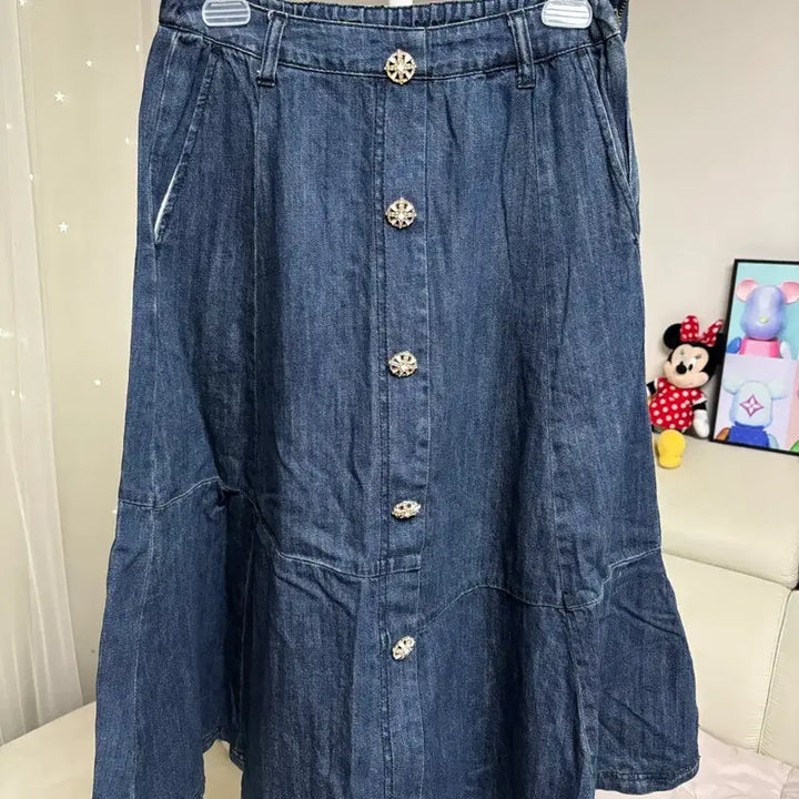 [BUNJANG] Anna Sui Denim Long Skirt / [27~28]안나수이 롱치마
