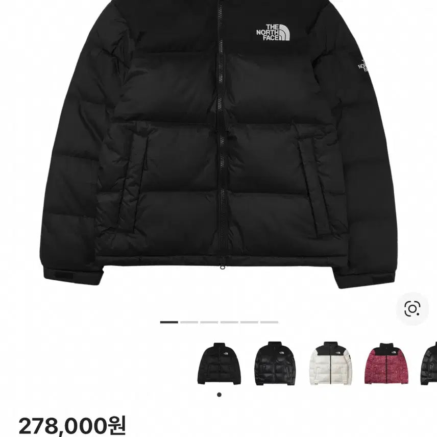 [BUNJANG] The North Face White Label Novelty Nuptse RDS Down Jacket (Real Black) / 노스페이스 화이트 라벨 노벨티 눕시 RDS 다운 자켓 리얼 블랙