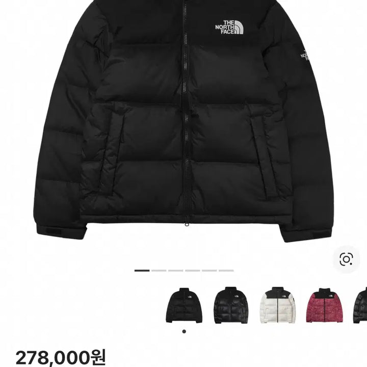 [BUNJANG] The North Face White Label Novelty Nuptse RDS Down Jacket (Real Black) / 노스페이스 화이트 라벨 노벨티 눕시 RDS 다운 자켓 리얼 블랙