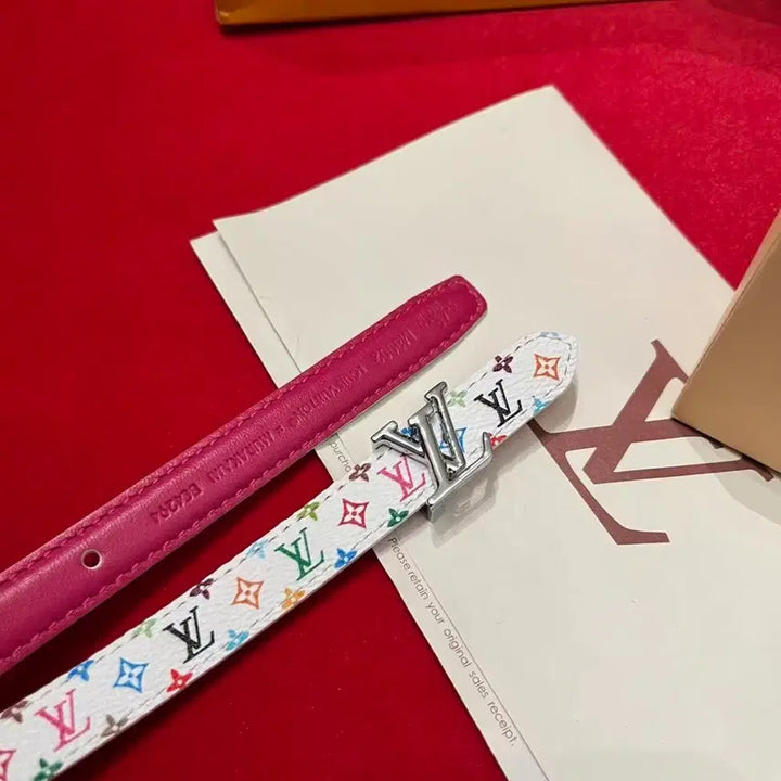 [SOLD OUT] 루이비통 여성용 벨트 무라카미 다카시 콜라보 벨트 75 폭 1.5cm
