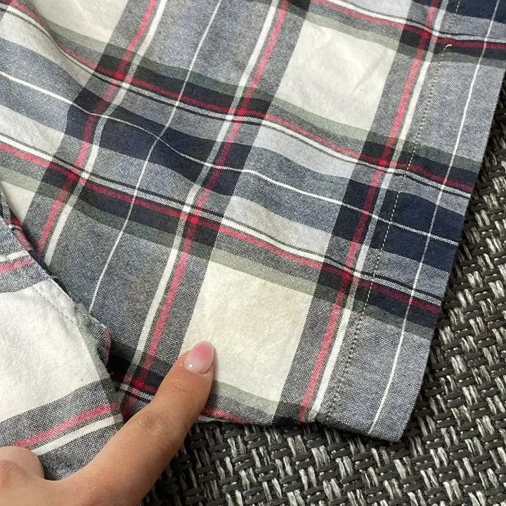[BUNJANG] Columbia One Pocket Checkered Short Sleeve Shirt - Size S / 컬럼비아 원포켓 체크 반팔셔츠 S