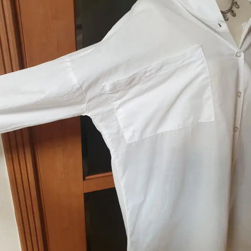 [BUNJANG] Dint Oversized Pocket Long Shirt / (새제품)딘트 빅볼룸포켓 박시 롱셔츠