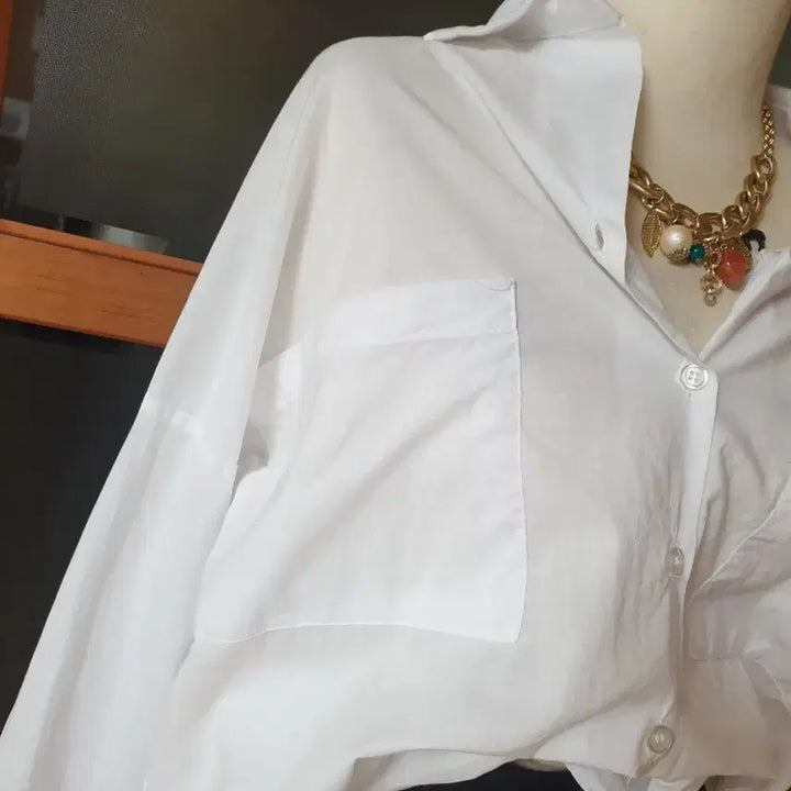 [BUNJANG] Dint Oversized Pocket Long Shirt / (새제품)딘트 빅볼룸포켓 박시 롱셔츠